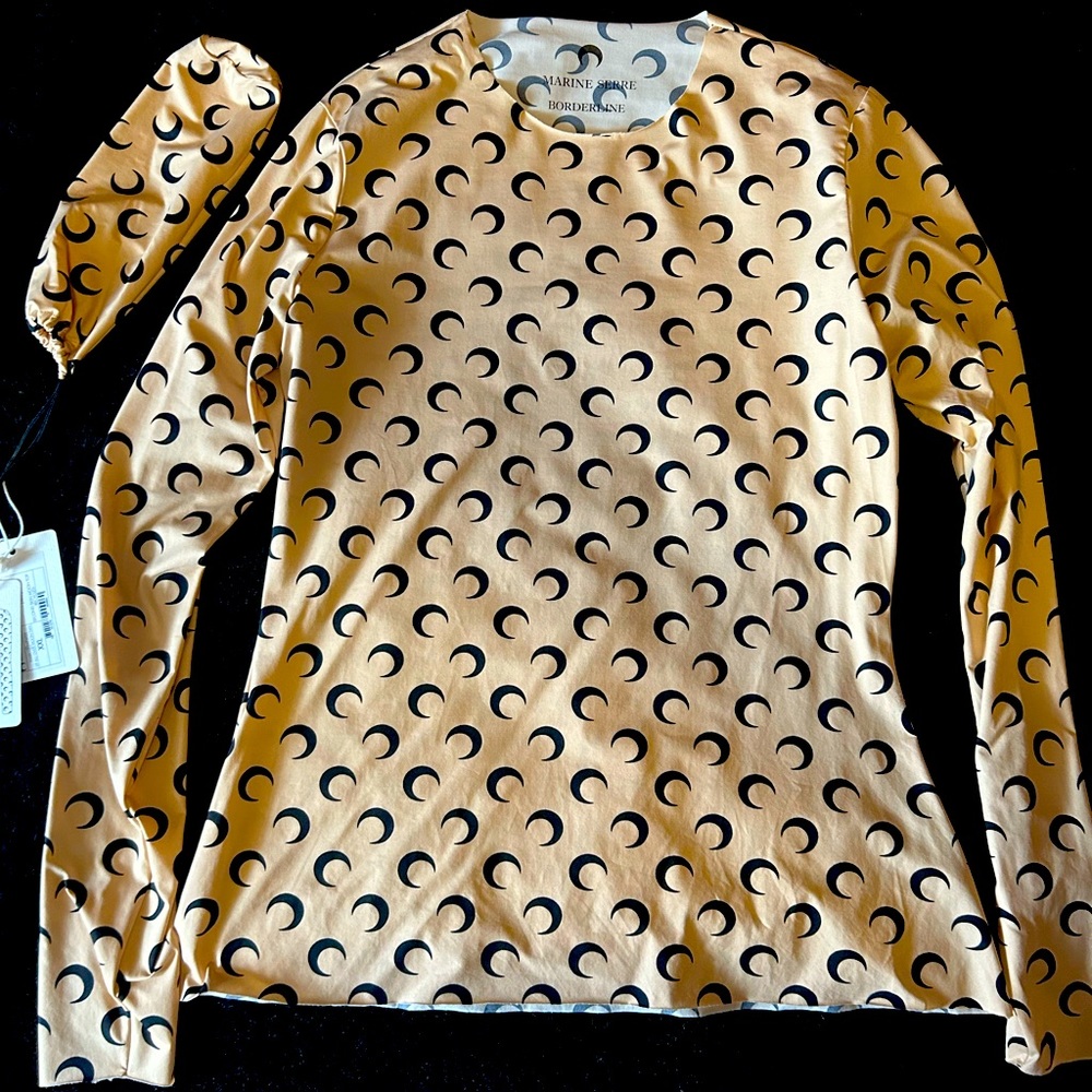 Marine serre second skin moon top